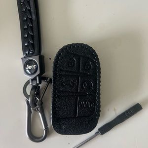 Key fob cover and key chain. Keep